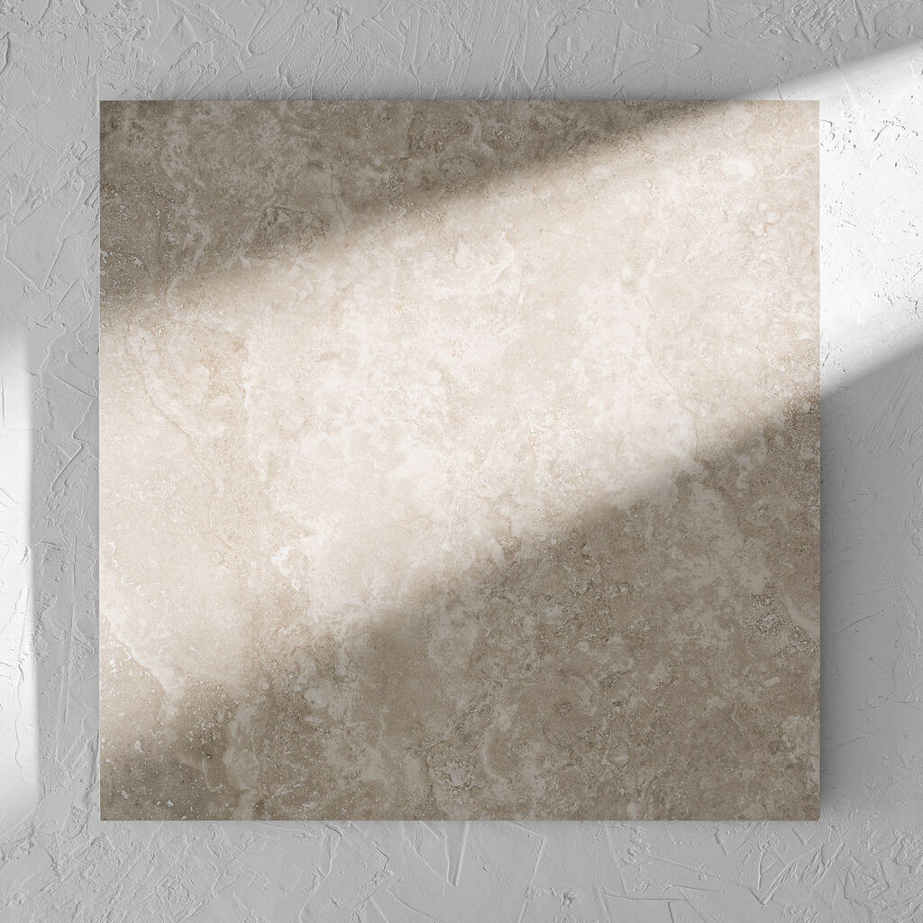 New Travertino Beige Polished Rectified 600X600mm