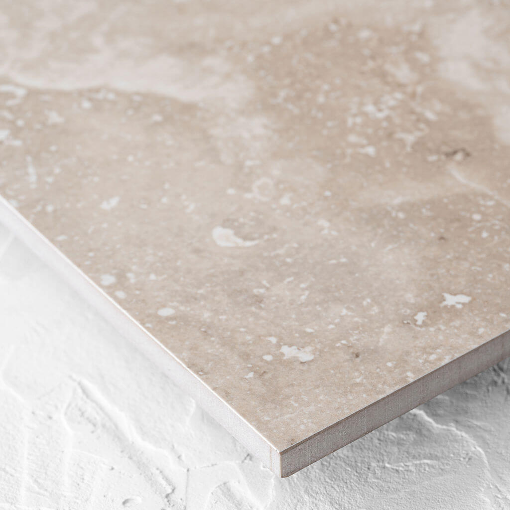 New Travertino Beige Polished Rectified 600X600mm