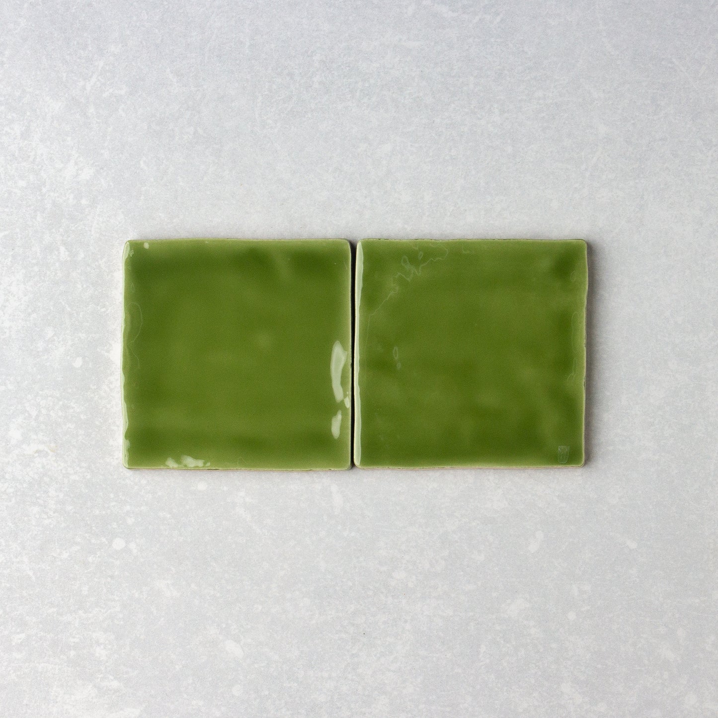 Handmade Gloss Olive 100x100mm