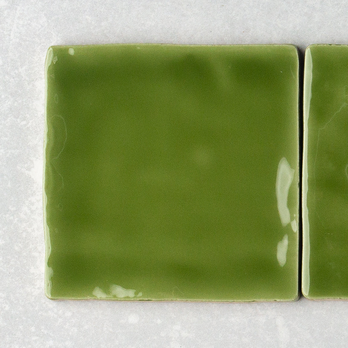 Handmade Gloss Olive 100x100mm