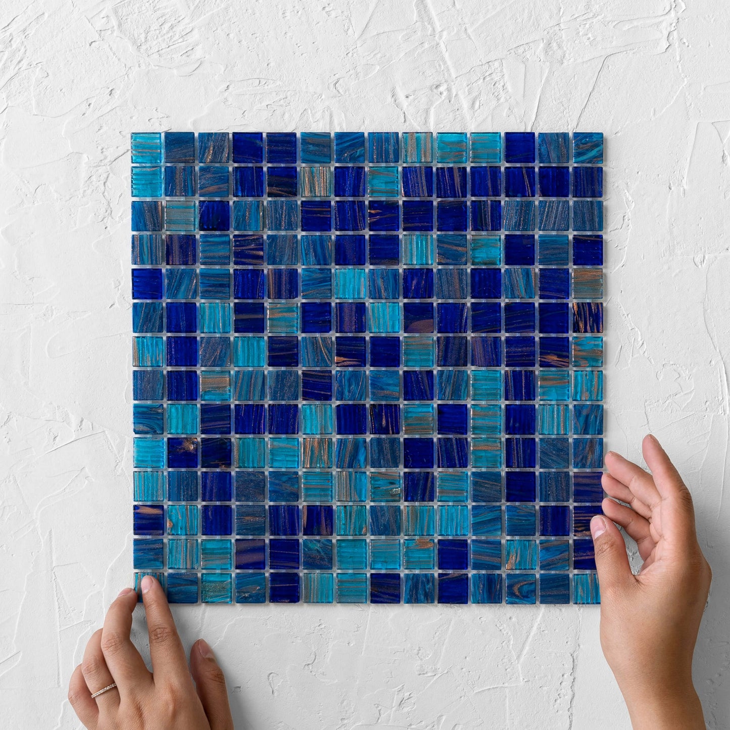 Paradise Maldives Glass Mosaic Pool Safe 300x300mm