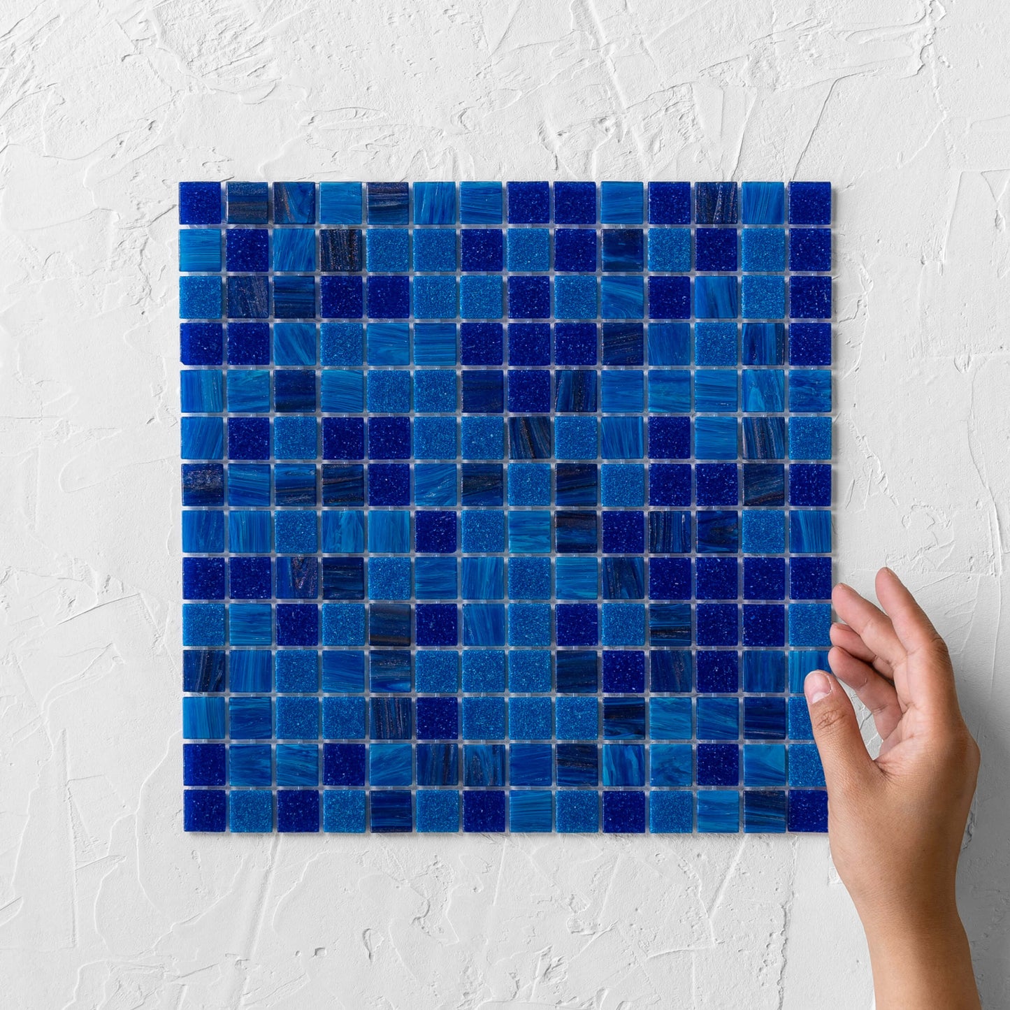 Paradise Phuket Glass Mosaic Pool Safe 300x300mm