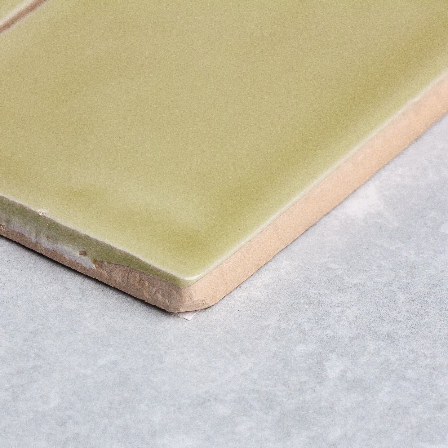 Handmade Gloss Pistachio 75x150mm