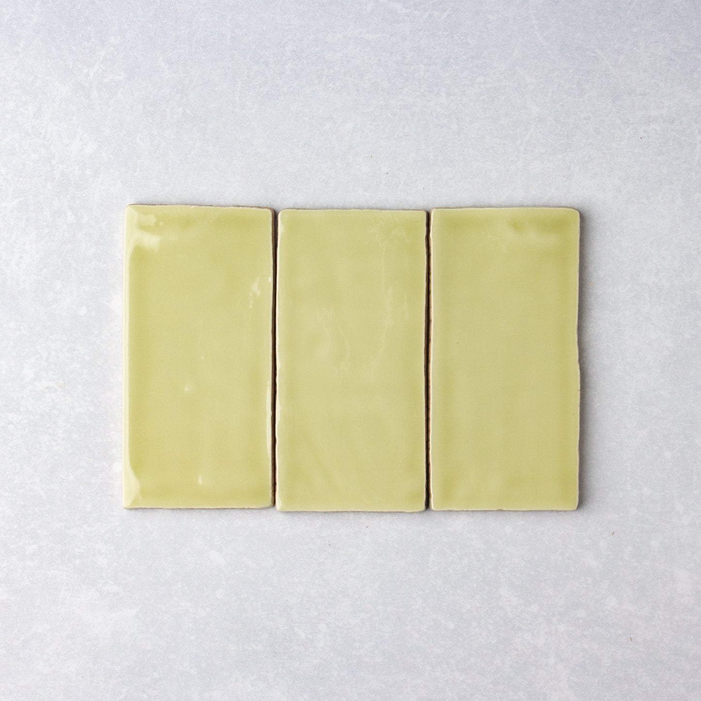 Handmade Gloss Pistachio 75x150mm