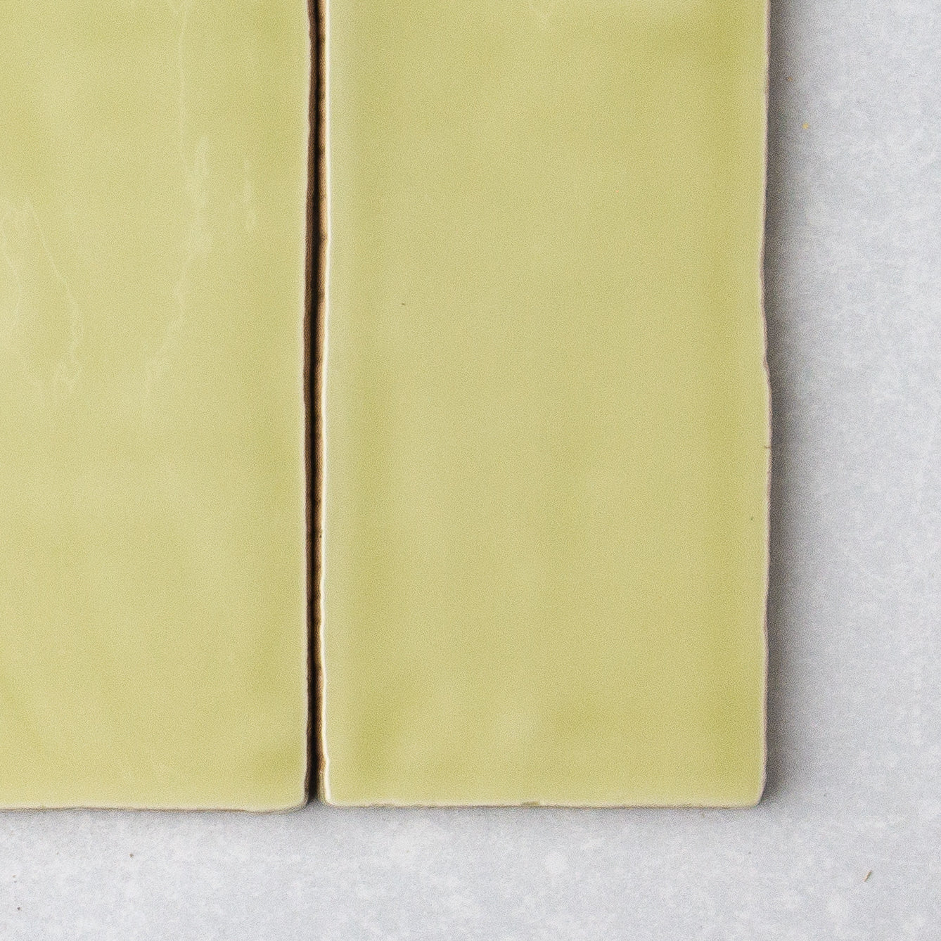 Handmade Gloss Pistachio 75x150mm