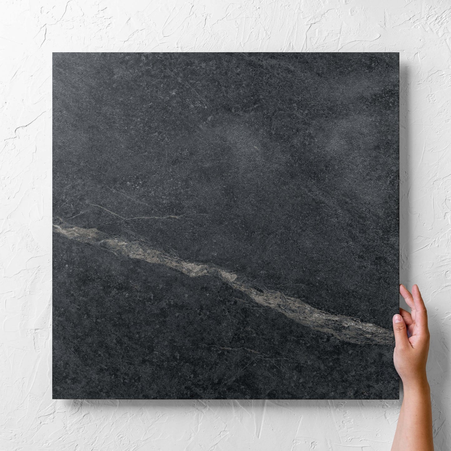 Soap Stone Black Natural 600x600mm