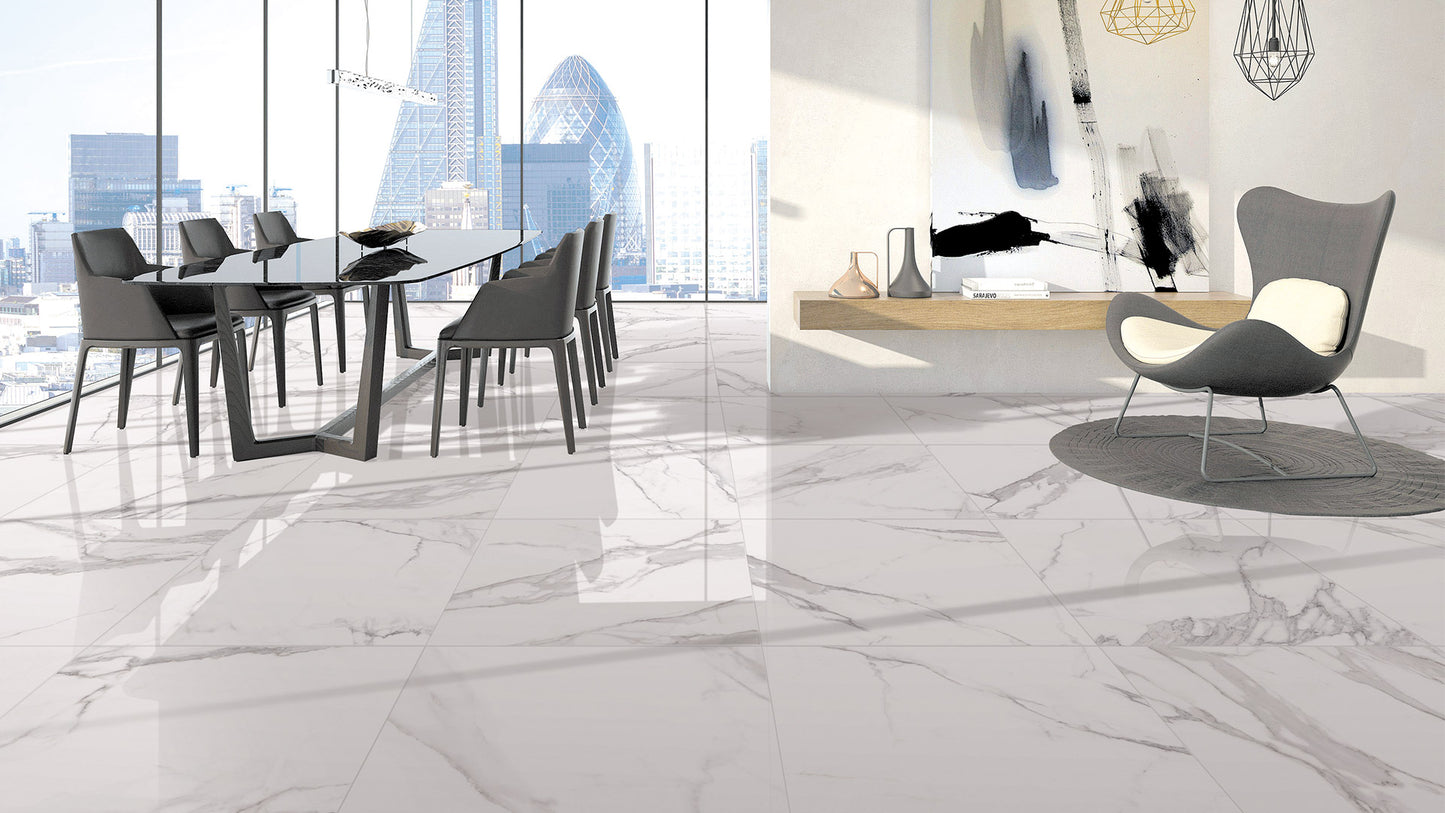 Stone Porcelain Statuario 600X600 Lappato