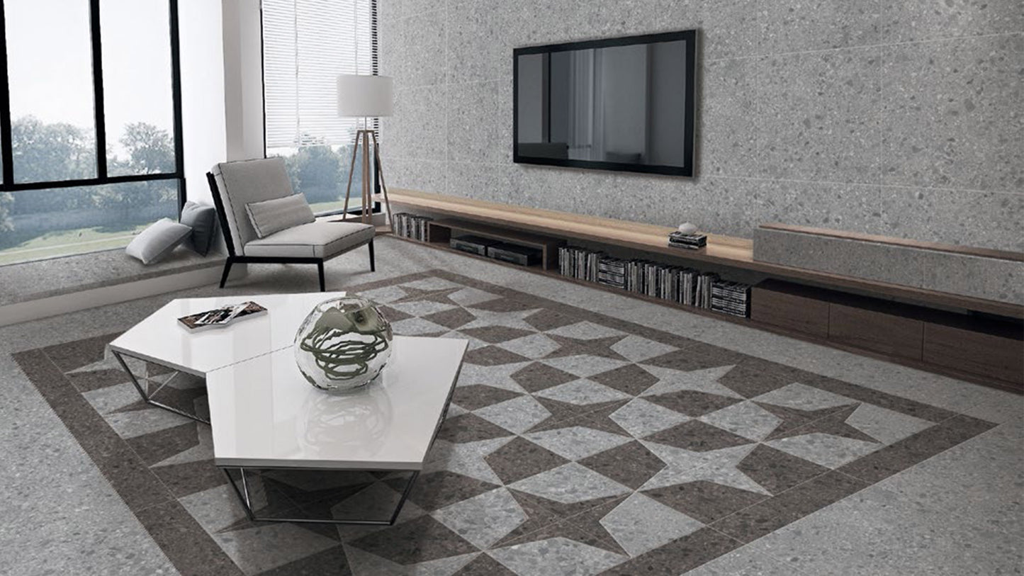 Terrazzo Grey 600X600 Matt