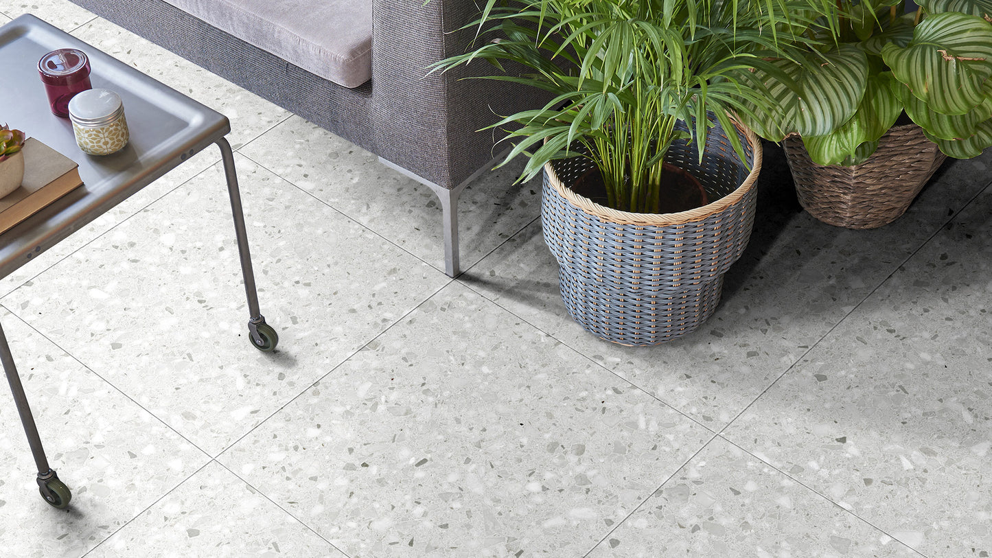 Terrazzo Rock White 600X600 Matt P3