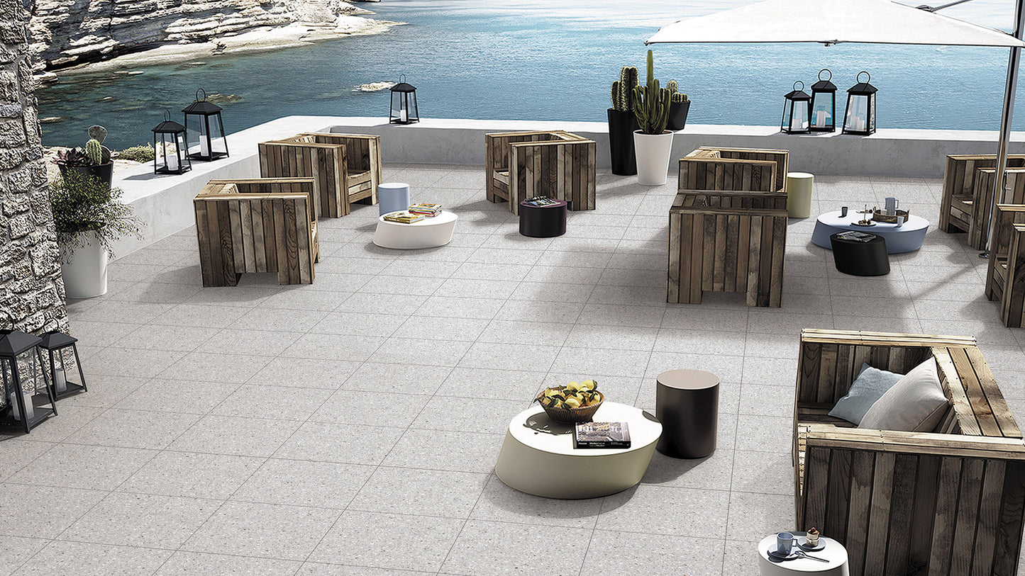 Terrazzo Stone Grigio 600X600 Matt Smooth Grip