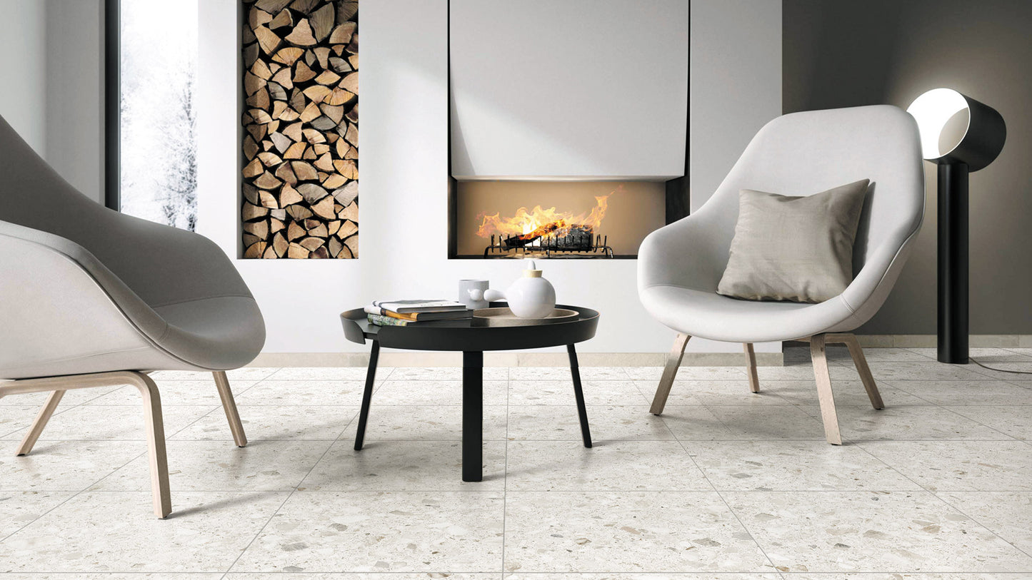 Terrazzo Stone Marshmellow 300X600 Matt Smooth Grip
