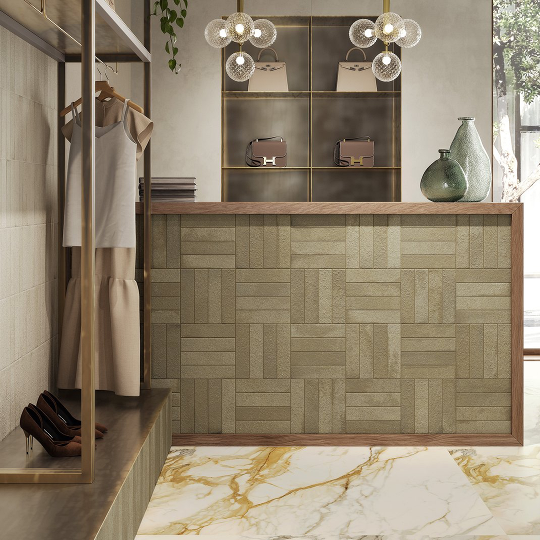 Miniature Fornace Verde Muschio
60x240mm