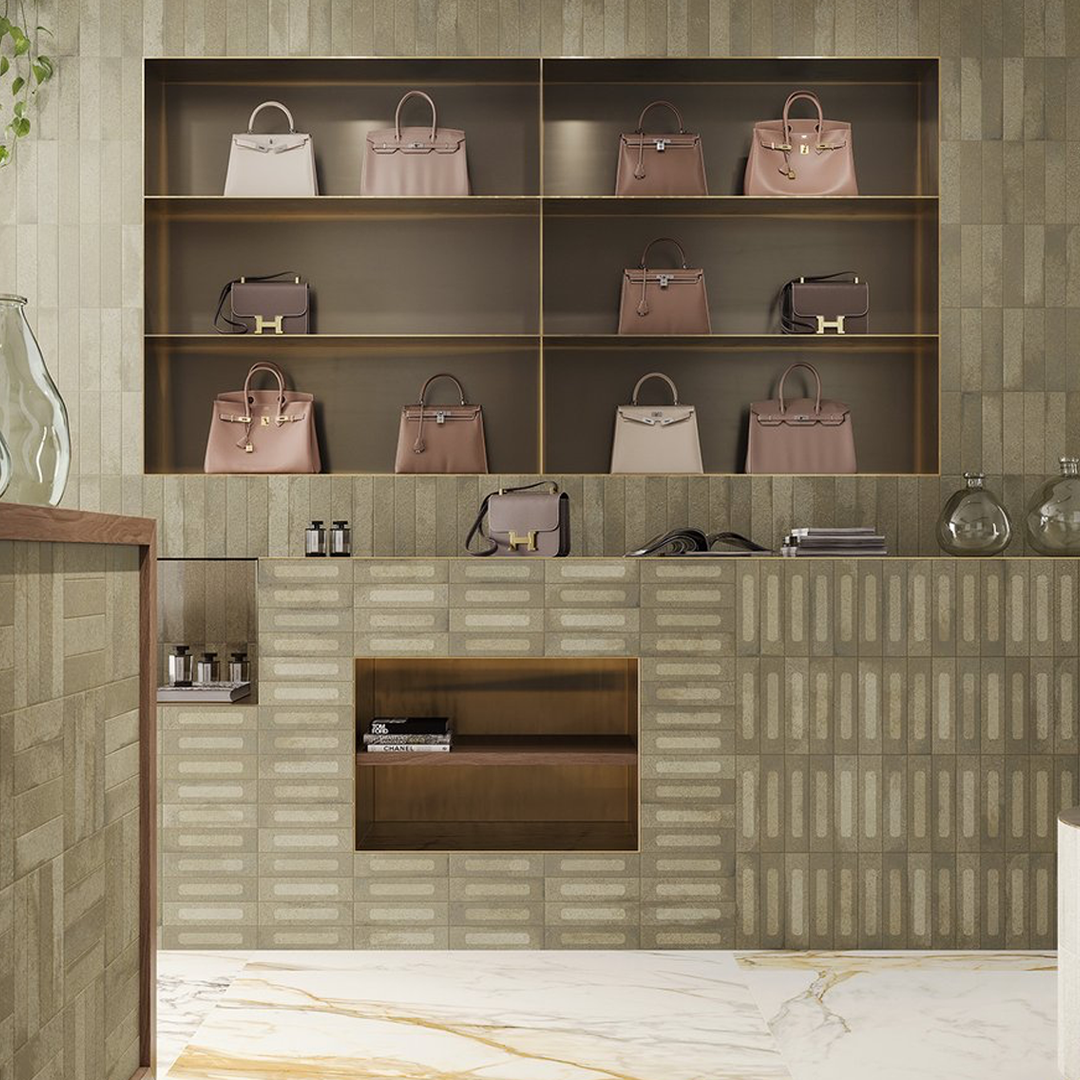 Miniature Fornace Formella Verde Muschio
60x240mm