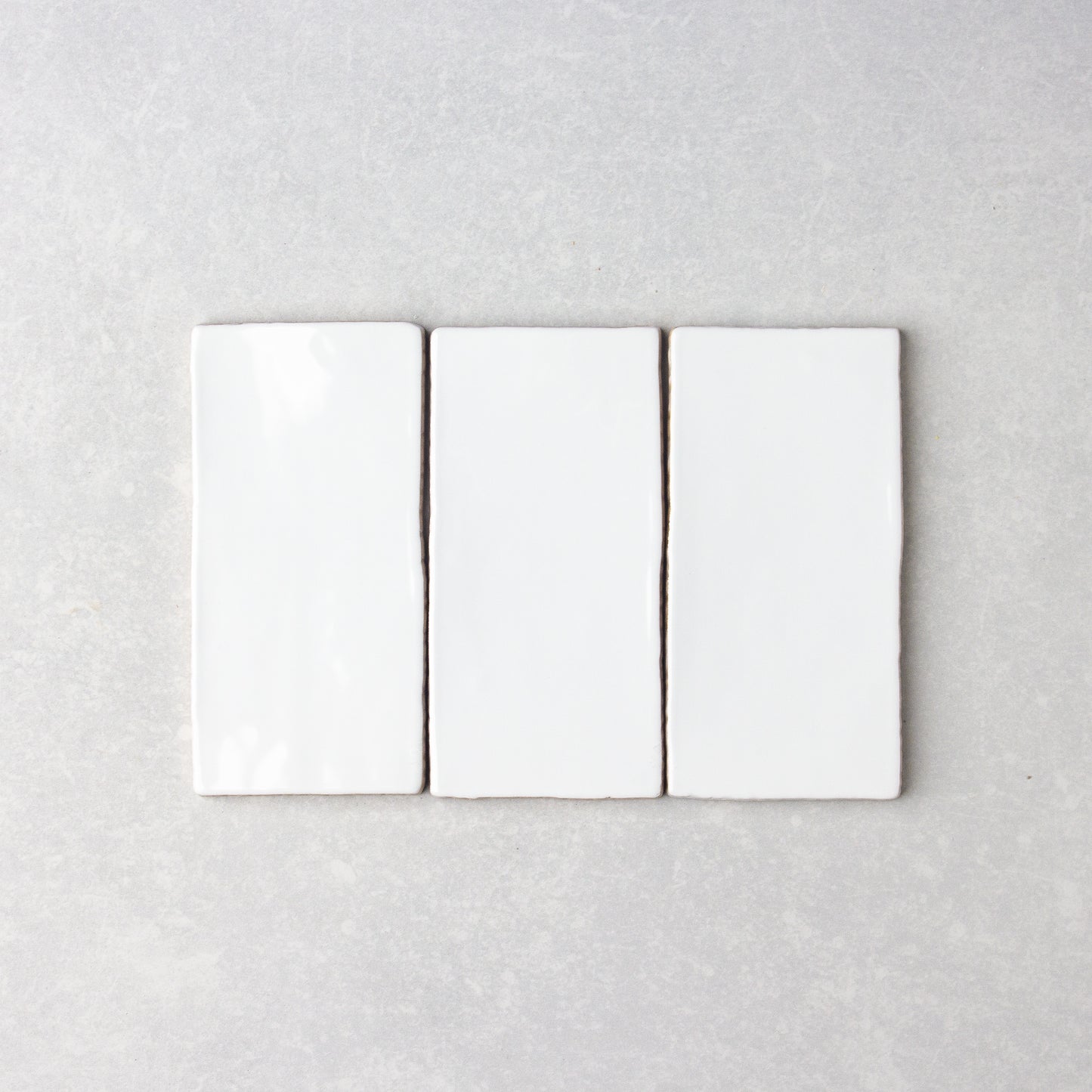 Spanish Handmade Gloss White 75x150mm