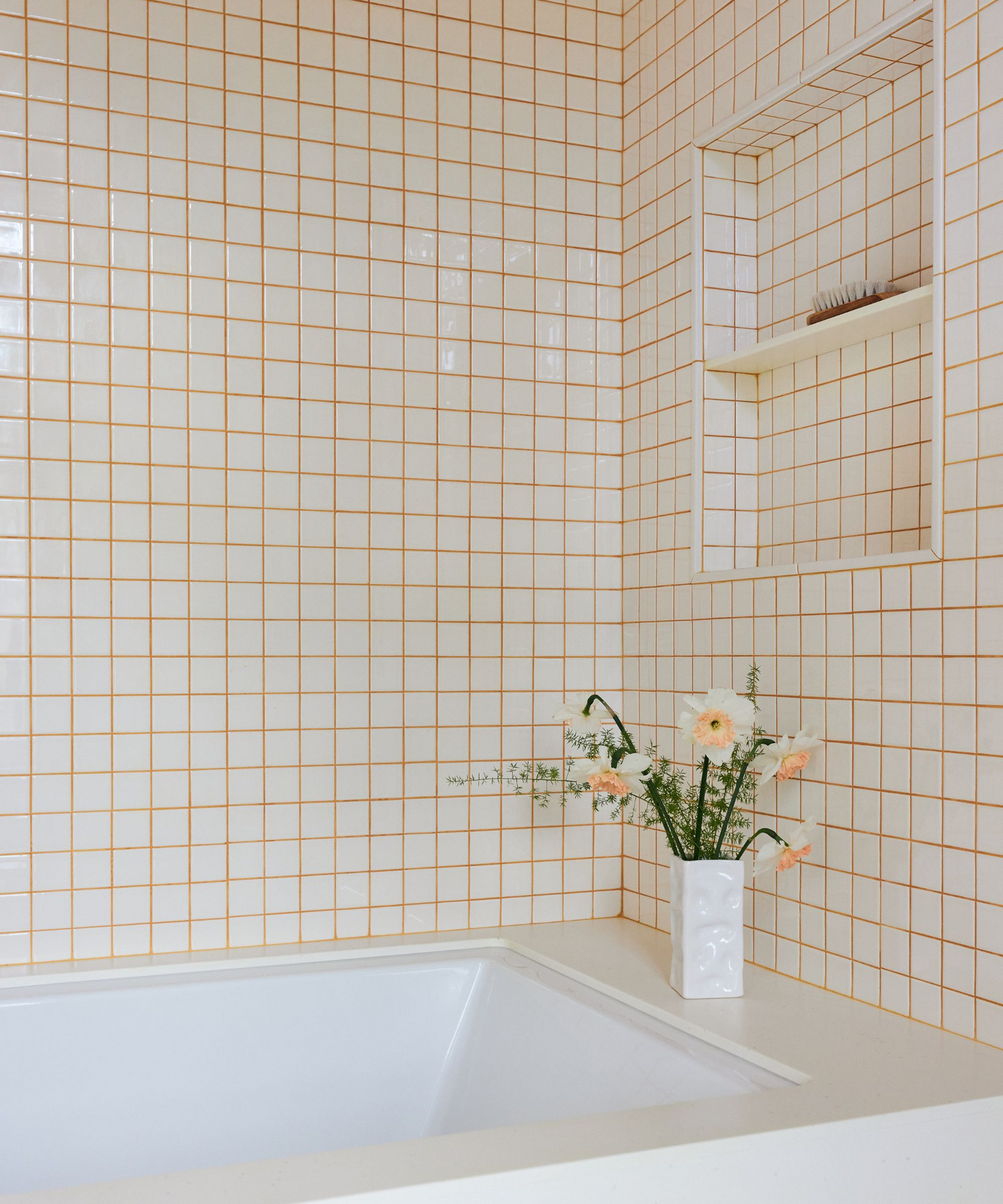 White Gloss Porcelain Glazed 48x48mm Square