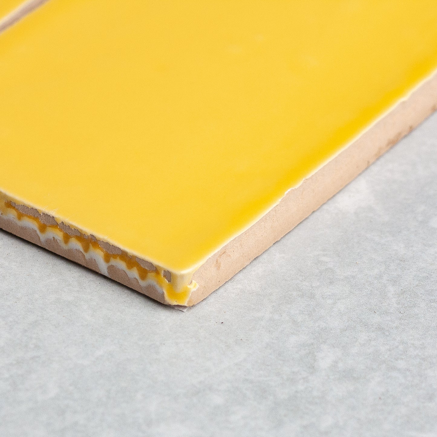 Spanish Handmade Gloss Yellow 75x150mm