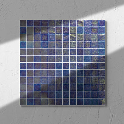 Pearl Full Iridescent Dark Blue 25x25mm