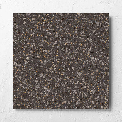 Terrazzo Stone Nero 600X600 Matt