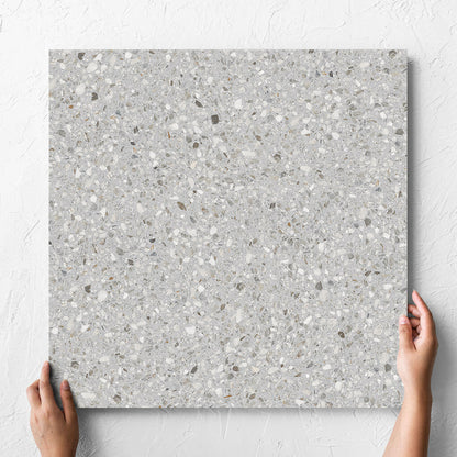 Terrazzo Stone Grigio 600X600 Matt Smooth Grip