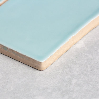 Spanish Handmade Gloss Aqua  75x150mm