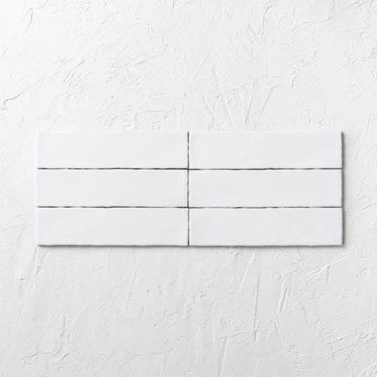 Zen Gloss White Subway Tile 75x300mm