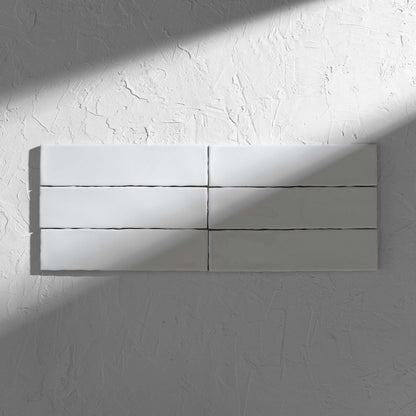 Zen Gloss White Subway Tile 75x300mm