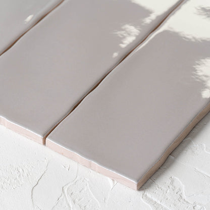 Zen Gloss Grey Subway Tiles 75x300mm