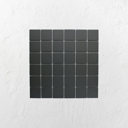 Black Unglazed 48x48mm Square