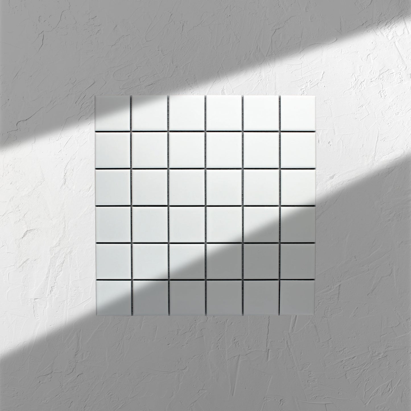 White Matte Porcelain Glazed 48x48mm Square