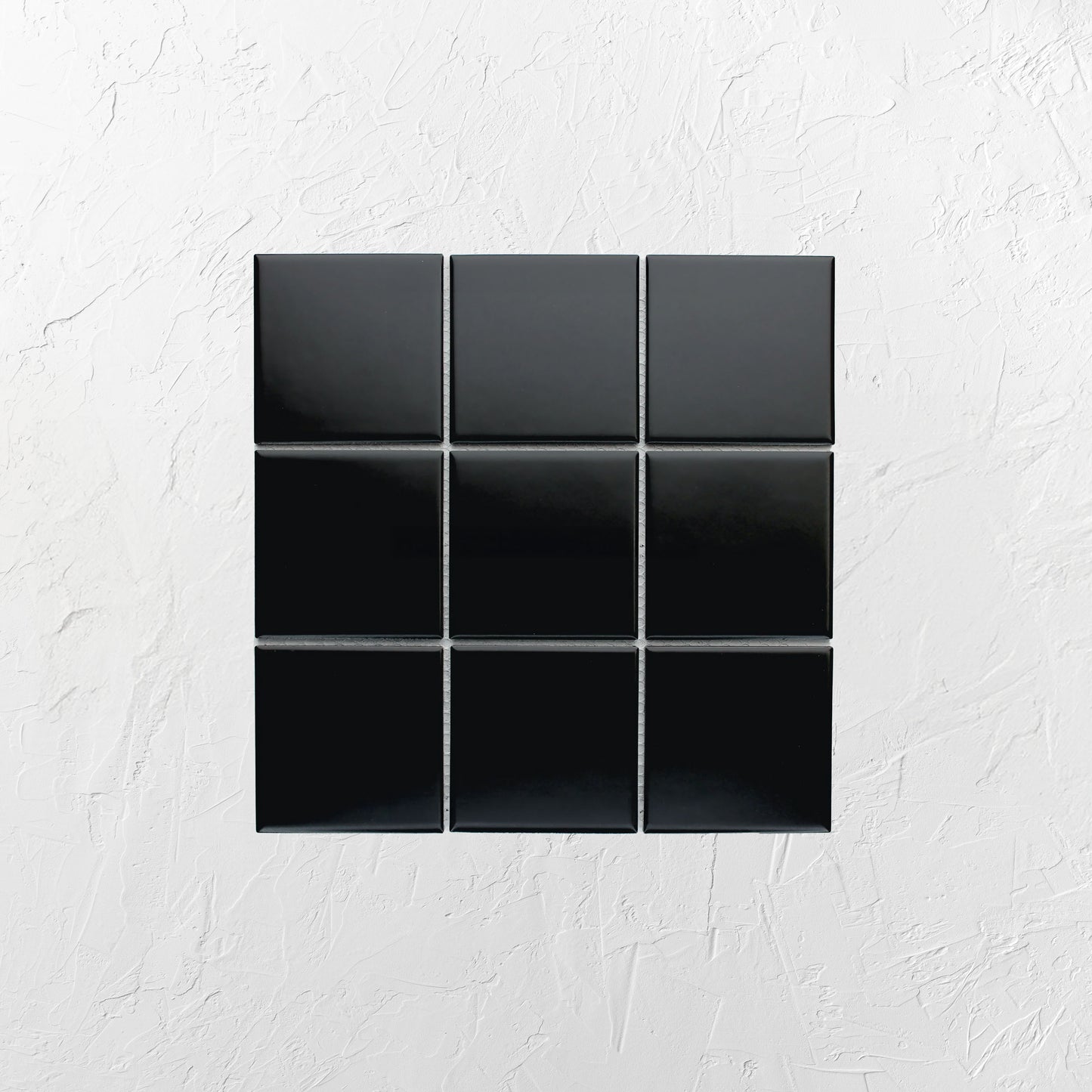 Black Matte Porcelain Glazed 97x97mm Square