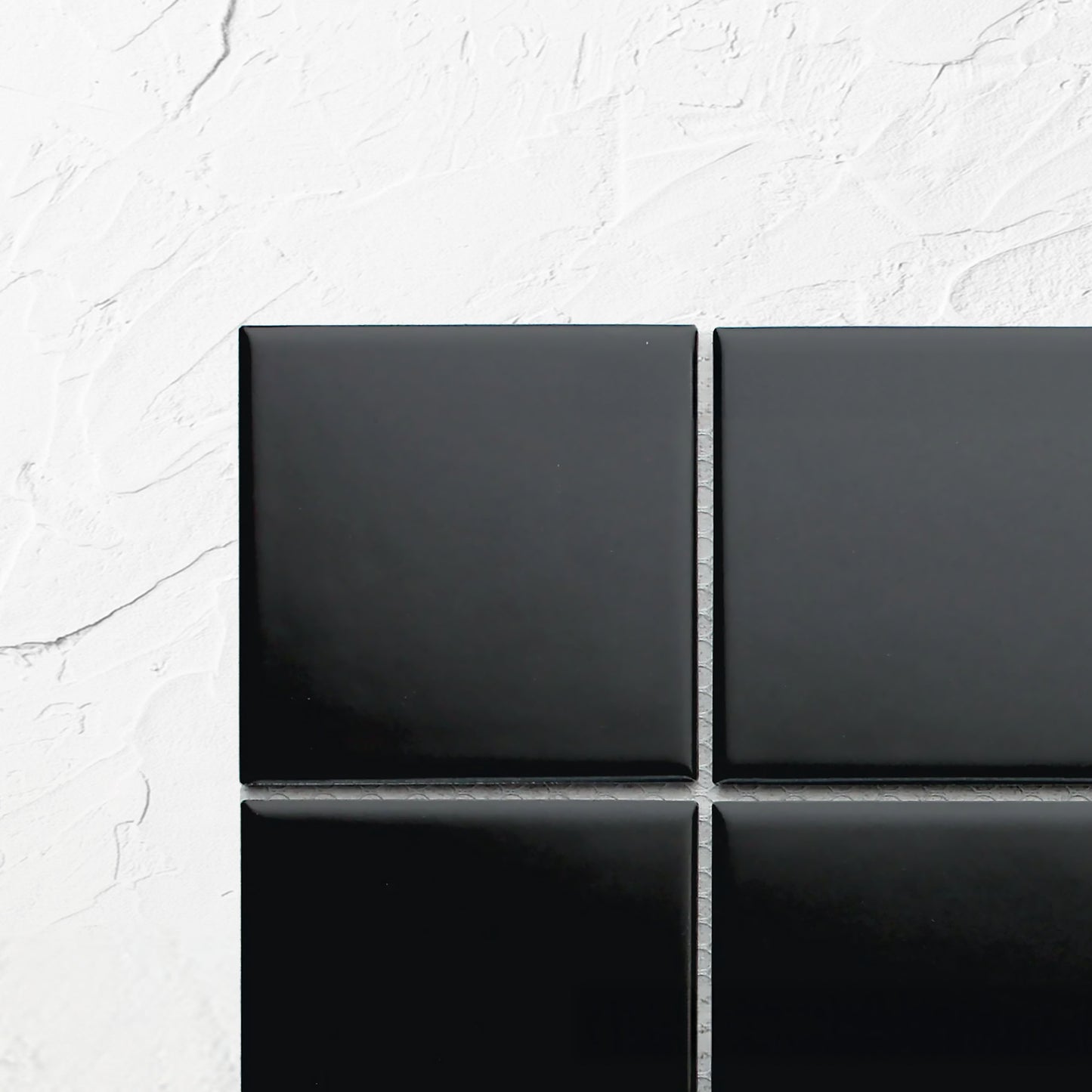 Black Matte Porcelain Glazed 97x97mm Square