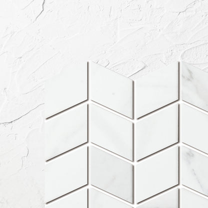 Carrara Look Matte Porcelain Glazed Rhombus 48x48mm