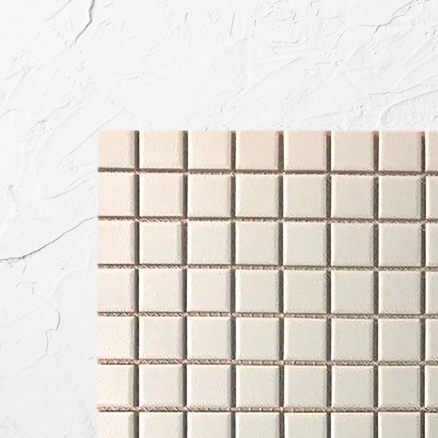 Off White Unglazed 23x23mm Square