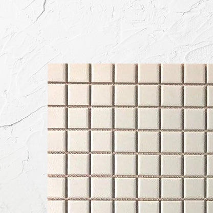 Off White Unglazed 23x23mm Square