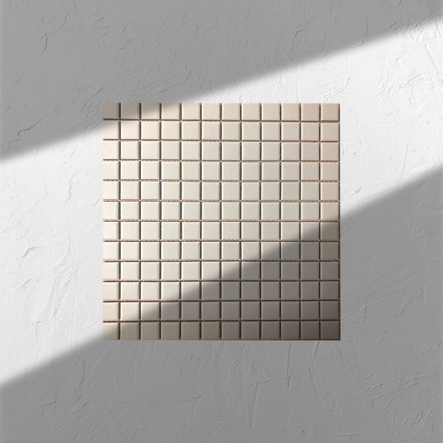 Off White Unglazed 23x23mm Square