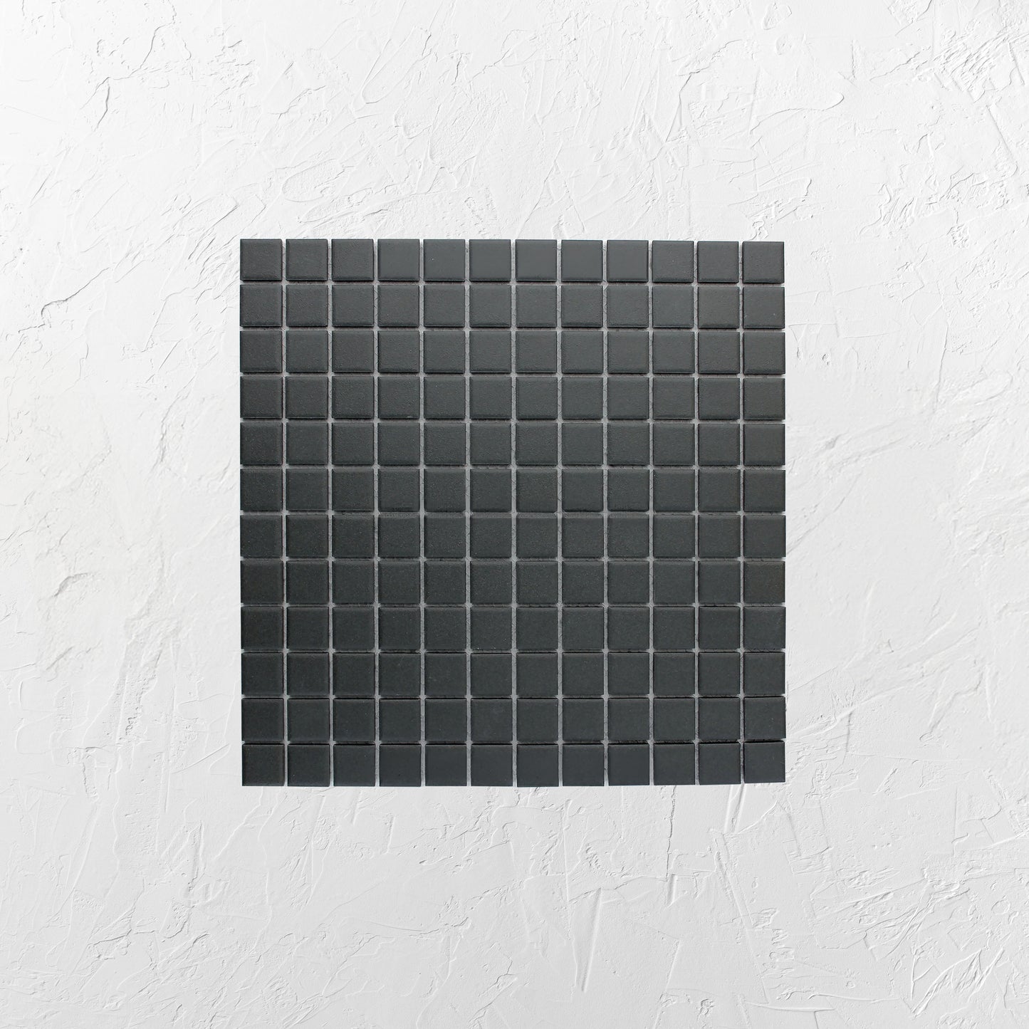 Black Unglazed 23mm Square 23x23mm