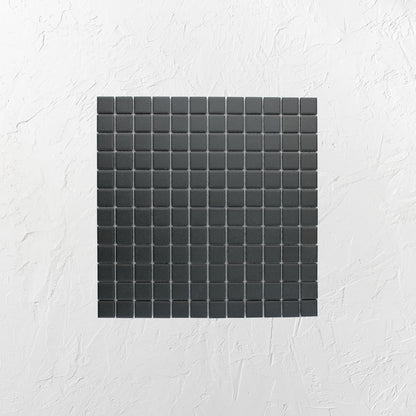 Black Unglazed 23mm Square 23x23mm