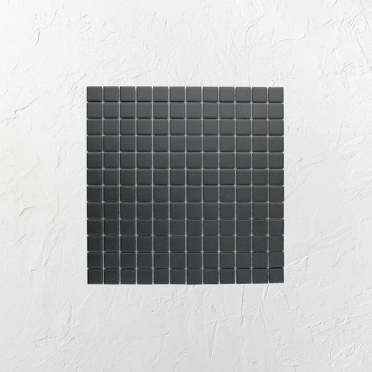 Black Unglazed 23mm Square 23x23mm