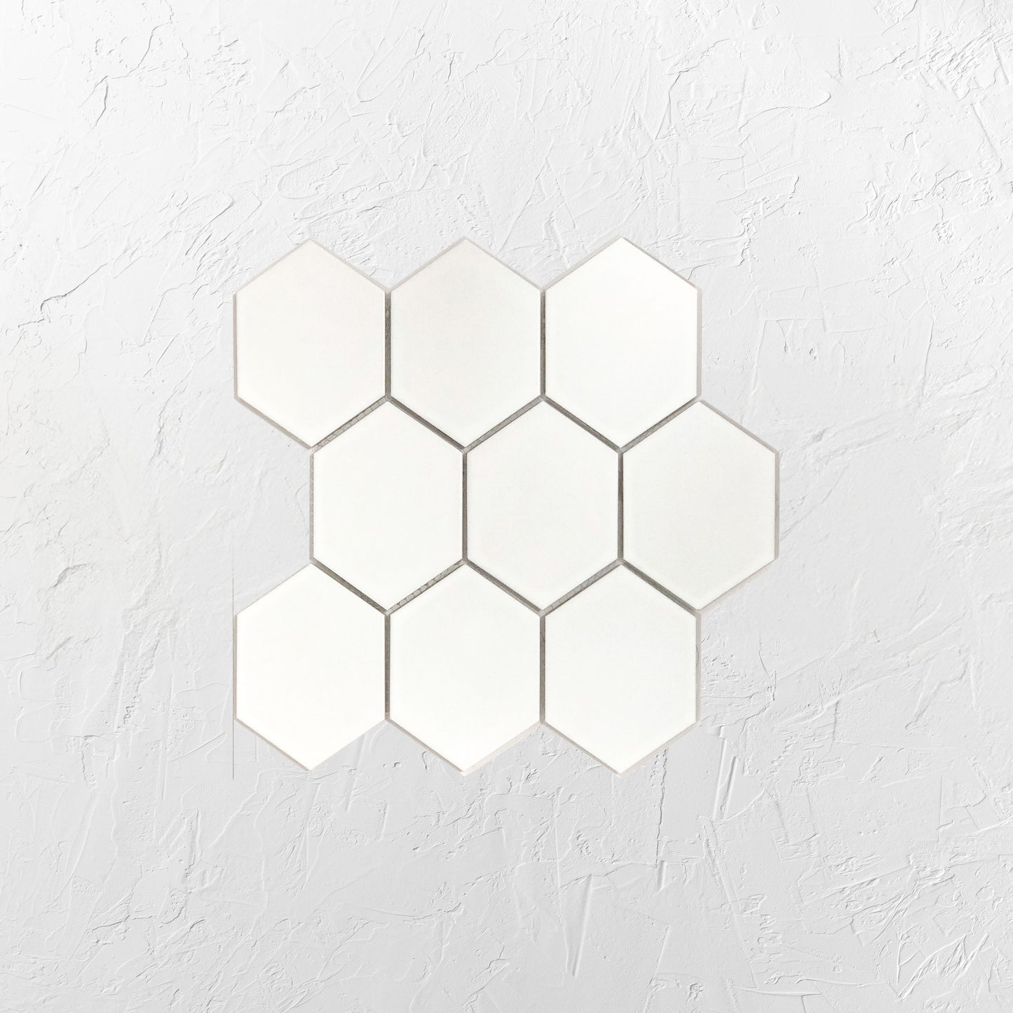 White Matte Porcelain Glazed Hexagon 95x110mm