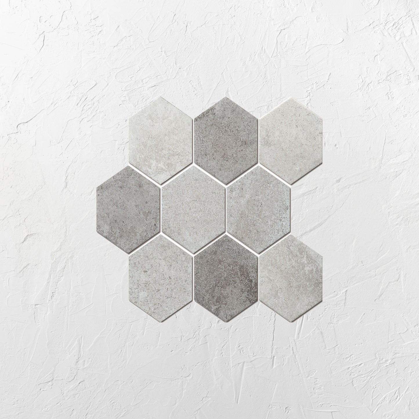 Mixed Colours Matte Porcelain Glazed Hexagon 95x110mm