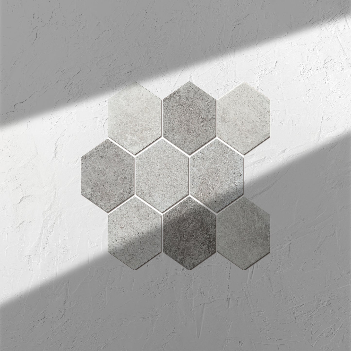 Mixed Colours Matte Porcelain Glazed Hexagon 95x110mm