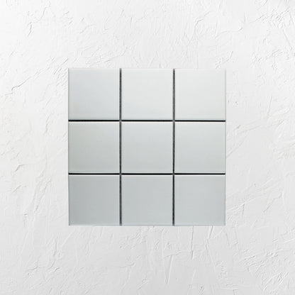 White Matte Porcelain Glazed 97x97mm Square