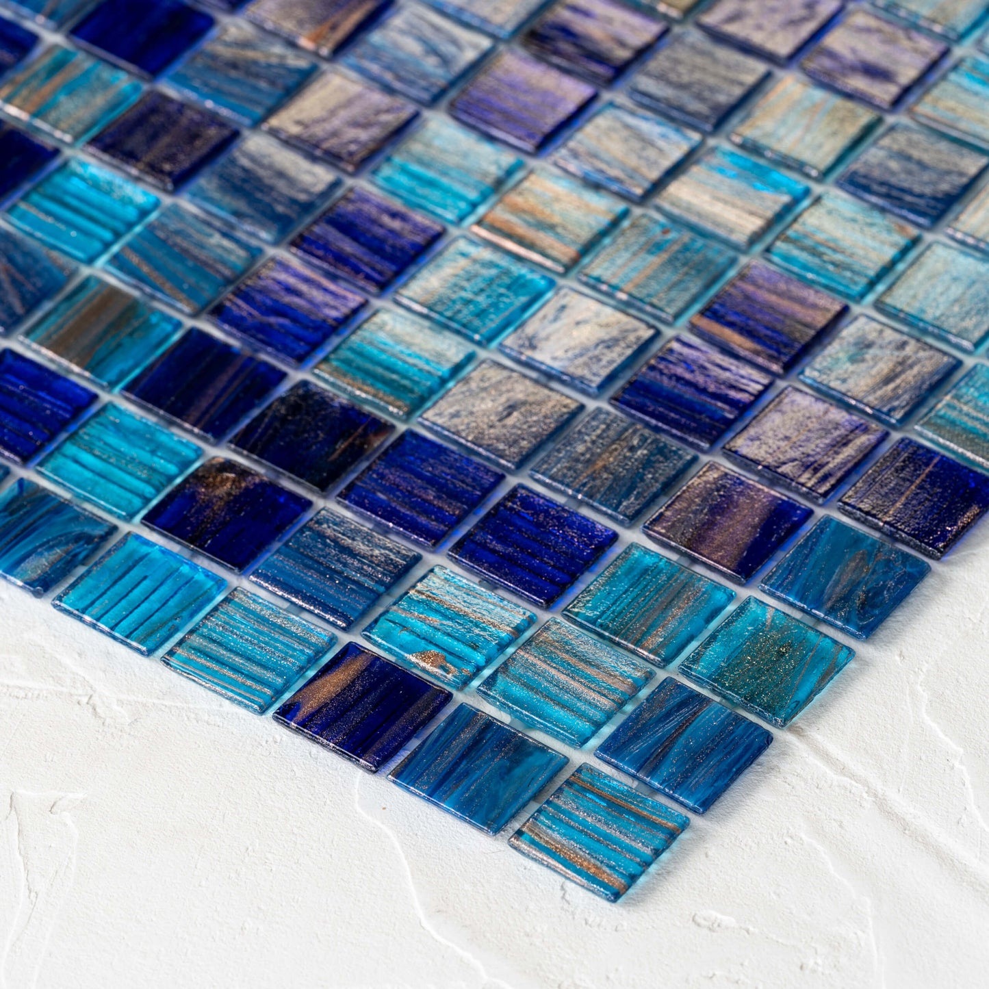 Alderley Maldives Glass Mosaic Pool Safe 300x300mm