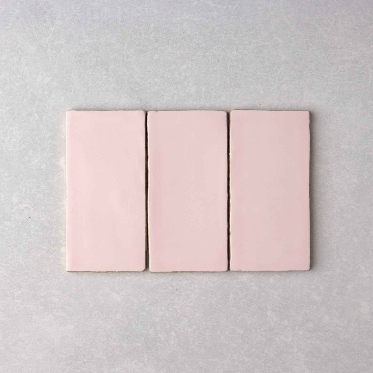 Spanish Handmade Matt Soft Pink  75x150mm