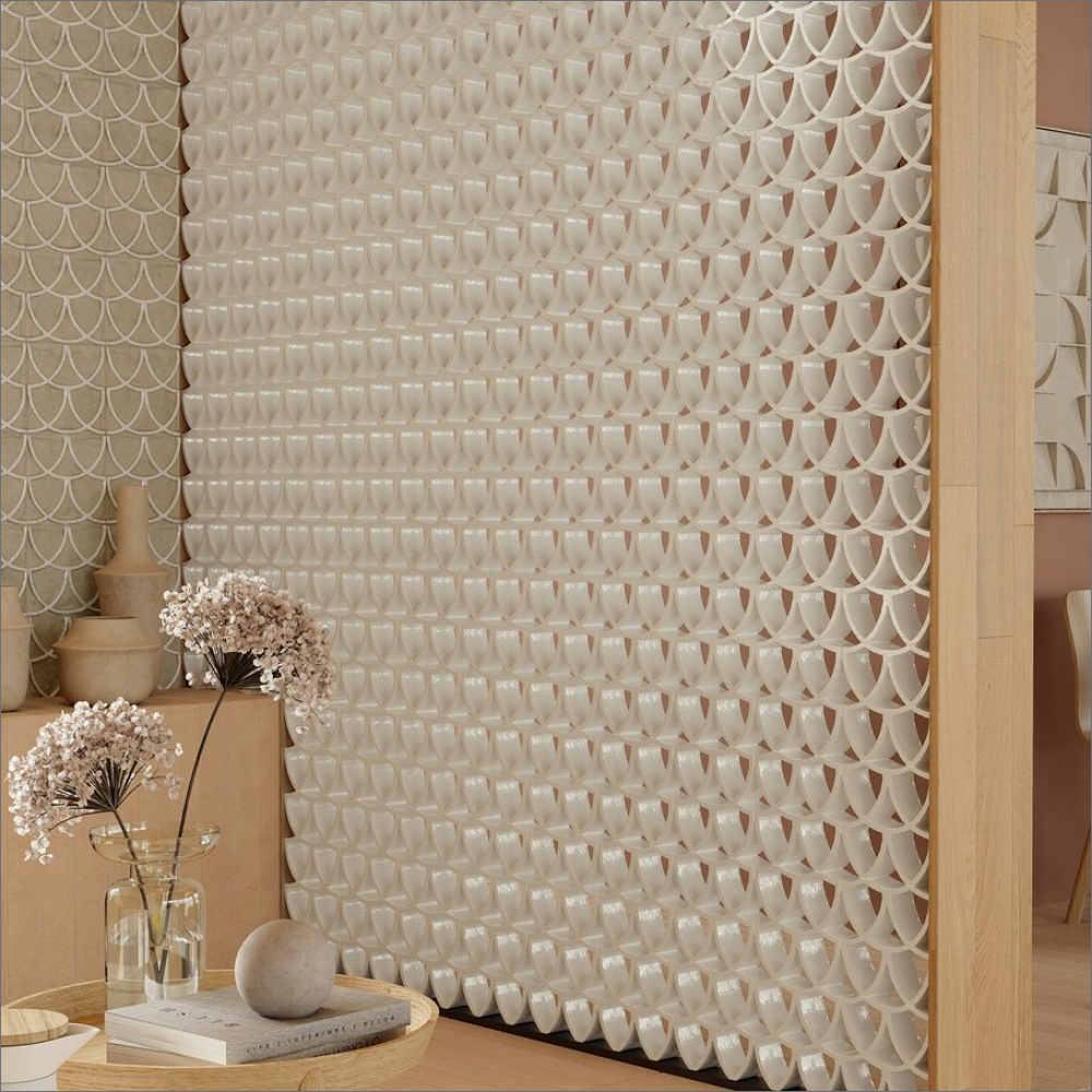 Arialuce Curve Bianco Glassa Breeze Blocks 200x200