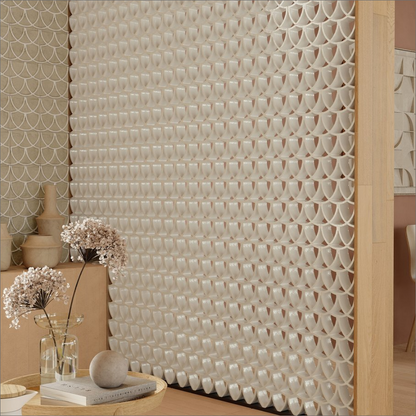 Arialuce Curve Bianco Glassa Breeze Blocks 200x200
